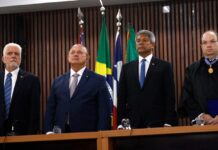 Com promessa de defender a democracia, desembargador Maurício Kertzman é empossado como membro efetivo do TRE Logo