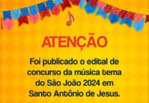 Prefeitura de Santo Antônio de Jesus lançou edital de concurso cultural para a escolha da música do São João – Prefeitura de Santo Antônio de Jesus – BA Prefeitura de Santo Antônio de Jesus lançou edital de concurso cultural para a escolha da música do São João – Prefeitura de Santo Antônio de Jesus - BA