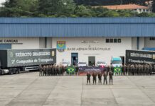 Caminhões levam 200 toneladas de doações para vítimas das chuvas Caminhões levam 200 toneladas de doações para vítimas das chuvas