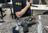 Dois homens são flagrados com armas de fogo na Rodovia Presidente Dutra — Polícia Rodoviária Federal PRF7.jpg