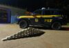 PRF apreende 46,4 kg de cocaína escondidos em estepe em Miranda (MS) — Polícia Rodoviária Federal PRF apreende 46,4 kg de cocaína escondidos em estepe em Miranda (MS)