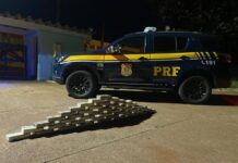 PRF apreende 46,4 kg de cocaína escondidos em estepe em Miranda (MS) — Polícia Rodoviária Federal PRF apreende 46,4 kg de cocaína escondidos em estepe em Miranda (MS)