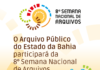 Arquivo Público do Estado da Bahia participa da 8ª Semana Nacional de Arquivos Logo