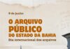 Dia Internacional dos Arquivos: Bahia tem a 2°maior instituição arquivística do Brasil Logo