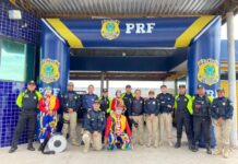 PRF, DETRAN, Guarda Municipal de João Câmara e DEMUTRAN São Gonçalo do Amarante/RN realizam ação educativa — Polícia Rodoviária Federal 20240531-Comando integrado Demutran SGA e Guarda Munic João Câmara (portal) a