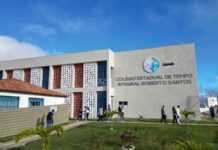 Colégio de tempo integral inaugurado em Poções, neste sábado (6), atenderá mil estudantes Logo
