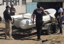 Em Penaforte (CE), PRF e PCCE apreendem mais de 300 quilos de maconha escondidos na carenagem de um barco — Polícia Rodoviária Federal maconhapenaforte.jfif