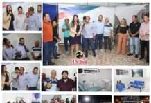 Prefeito Genival Deolino procedeu entrega de Posto de Saúde e quadra esportiva, nessa 4a. feira, 03, Alto Santo Antonio