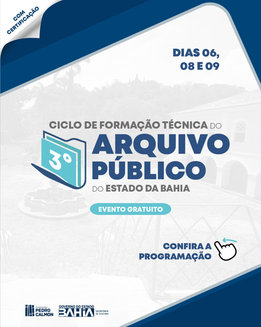 3° Ciclo de Formação Técnica do Arquivo Público da Bahia Logo