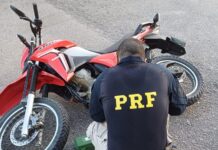 Em Caucaia (CE), PRF prende um homem com motocicleta roubada quatro dias antes — Polícia Rodoviária Federal broscaucaia.jfif