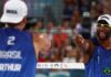 Evandro e Arthur Lanci avançam para quartas do vôlei de praia Evandro e Arthur Lanci avançam para quartas do vôlei de praia