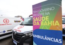 Governo do Estado reforça atendimento de emergência e transporte de pacientes no interior com 59 ambulâncias Logo