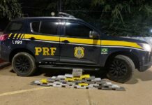 PRF apreende 40 Kg de pasta base de cocaína em Juazeiro — Polícia Rodoviária Federal 40Kg de pasta base de cocaína.jpeg