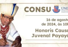 Uneb concede título Doutor Honoris Causa ao Cacique Juvenal Payayá; solenidade será realizada no território indígena, em Utinga Logo