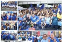Maior caminhada política da história culminou com fervoroso comício da Coligação Tote-Neneu, nesse domingo, 29, em D.M. Costa