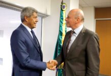 Em reunião, governador apresenta áreas de investimento na Bahia para embaixador da Bélgica Logo