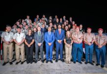Governador reúne chefes e comandantes das forças de segurança para avaliação e balanço de ações Logo
