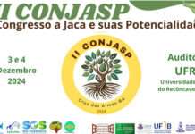 II CONJASP: Congresso a “Jaca e suas Potencialidades”, dias 03 e 04/12/24, na UFRB, em Cruz das ALMAS