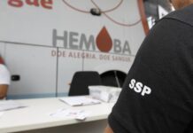 Servidores da segurança pública iniciam primeiro dia de doações ao Hemoba Logo