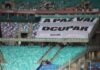 Ação simbólica na Arena Fonte Nova promove campanha pela paz no futebol Logo