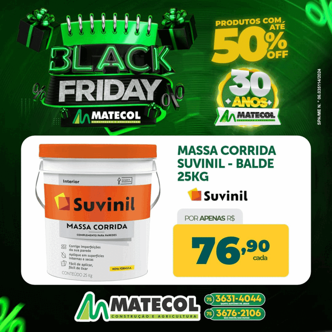 Black friday Matecol, novembro