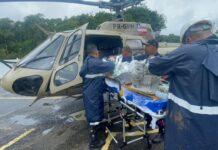 Helicóptero da Polícia Militar transporta criança de Saramandaia para hospital Logo