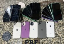 PRF prende passageiro de ônibus com mais de 20 celulares furtados — Polícia Rodoviária Federal PRF_GOCRJ_DUTRA.jpg