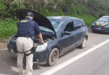 VW Gol com queixa de furto é recuperado pela PRF na BR381 em Oliveira (MG) — Polícia Rodoviária Federal Gol recuperado Oliveira.jpeg
