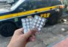 Dirigindo de forma perigosa na rodovia, caminhoneiro é autuado pelo porte de rebites na BR 101 — Polícia Rodoviária Federal anfetamina 25.jpeg