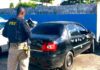 Homem recebe carro furtado como pagamento de dívida e acaba na delegacia — Polícia Rodoviária Federal carro 306.jpeg