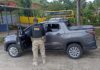 Fiat Strada Freedom furtada é recuperada pela PRF na BR 262 em Rio Casca (MG) — Polícia Rodoviária Federal Fiat Strada Freedom Cinza Rio Casca.jpeg