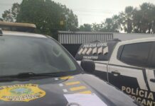 No Tocantins, PRF prende condutor com mandado de prisão em aberto realizando ultrapassagem proibida — Polícia Rodoviária Federal No Tocantins, PRF prende condutor com mandado de prisão em aberto realizando ultrapassagem proibida
