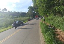 PRF prende motorista que atropelou ciclista e evadiu do local sem prestar socorro à vitima — Polícia Rodoviária Federal Atropelamento Caxambu prisão condutor.jpeg