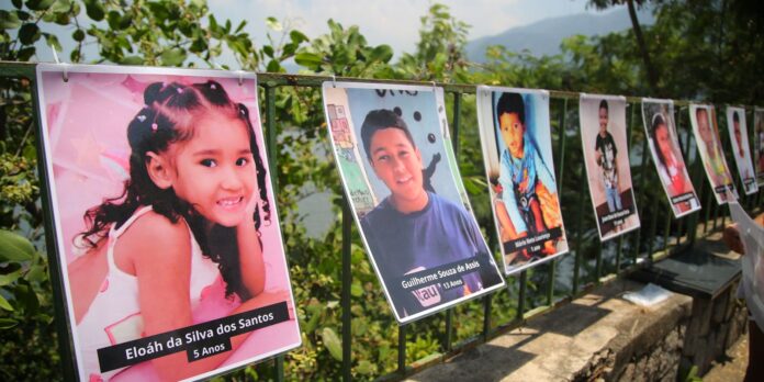 Memorial no Rio volta a ter fotos de crianças vítimas de bala perdida