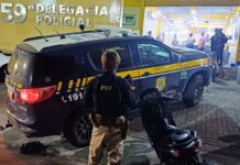 Motocicleta adulterada é apreendida na Rodovia Washington Luiz — Polícia Rodoviária Federal PRFRJ_DEL01.jpg