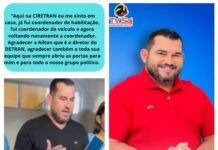 Ao assumir a Coordenação de Habilitação da 11a. CIRETRAN, Tany Motos foi categórico: “A gente precisa tratar bem o nosso povo e nosso serviço precisa ser de qualidade…”