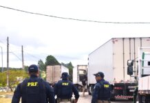 Viajando com filha de 7 anos por longas horas sem descanso, caminhoneiro é autuado pelo porte de rebites na BR 116 — Polícia Rodoviária Federal DSC_0090.JPG
