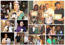 DIAMBI KABATUSUILA, rainha da República Democrática do Congo (África) recebida de forma entusiasta pelo prefeito Tote Fróes, em D.M. COSTA