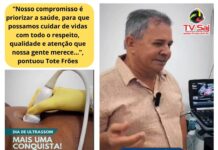 Prefeito Tote Fróes, na última 2a. feira, apresentou morderníssimo equipamento de Ultrassom para atender munícipes, em DOM MACEDO COSTA