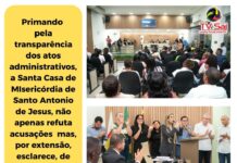 Santa Casa de Misericórdia de S.A. de Jesus refuta denúncia de desassistência médica e presta esclarecimentos, em sessão da Câmara