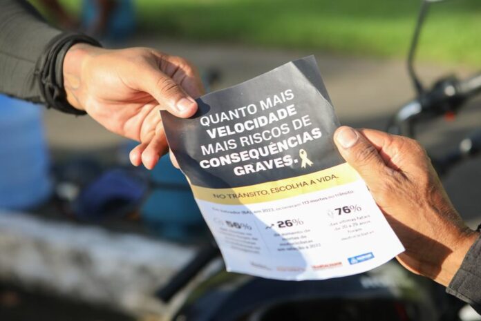 Campanha em Salvador alerta para os perigos do excesso de velocidade – Secretaria de Comunicação