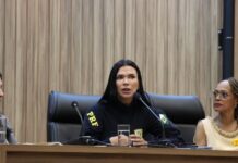 PRF em Rondônia participa de ação referente ao Maio Laranja junto ao Ministério Público Estadual — Polícia Rodoviária Federal evento no mpro.jpeg