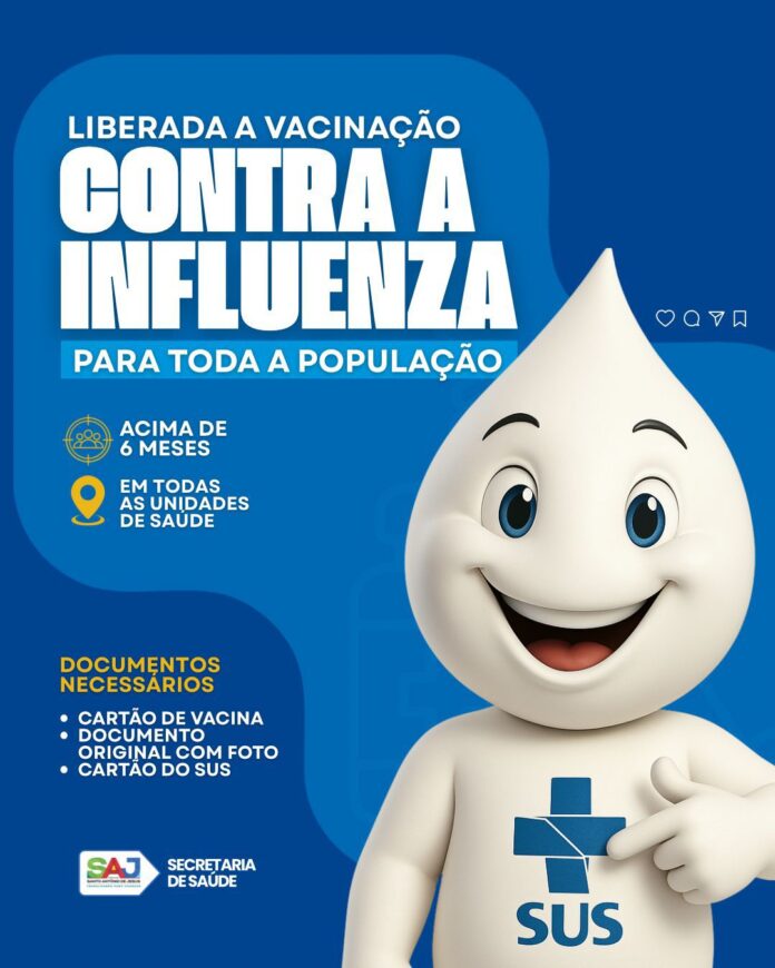 Prefeitura Municipal de Santo Antônio de Jesus informa à população acerca de ampliação na vacinação contra a Influenza – Prefeitura de Santo Antônio de Jesus - BA