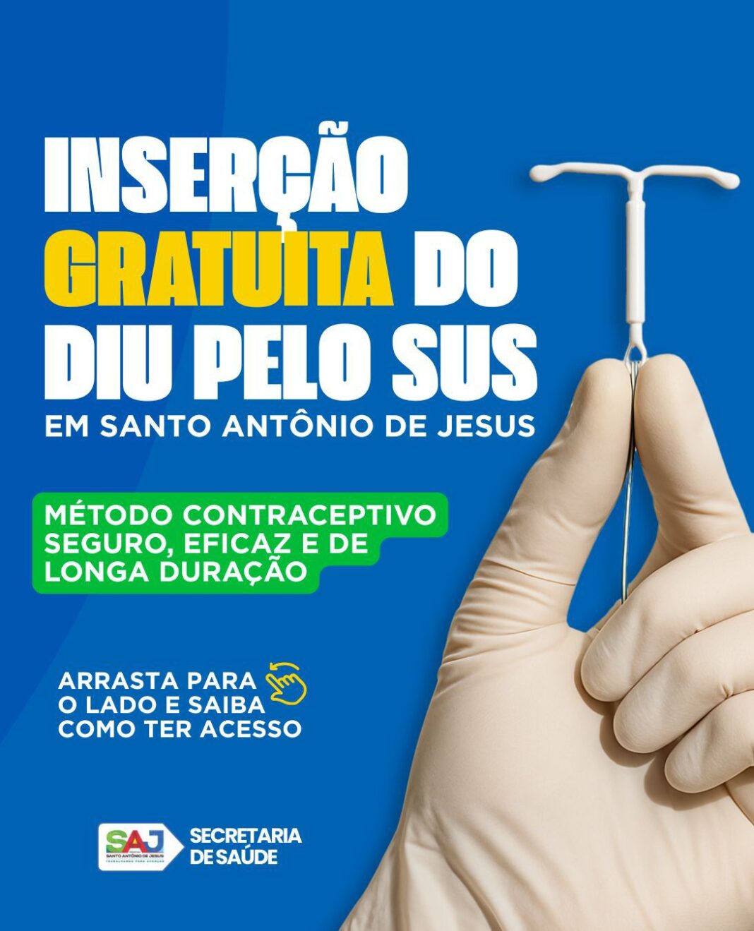 Prefeitura Municipal de Santo Antônio de Jesus oferece, gratuitamente, inserção Prefeitura Municipal de Santo Antônio de Jesus oferece, gratuitamente, inserção de DIU – Prefeitura de Santo Antônio de Jesus - BA