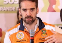 Governador gaúcho pede que populações deixem áreas de risco Governador gaúcho pede que populações deixem áreas de risco