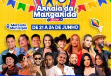 Arraiá da Margarida abre a programação que contempla munícipes e visitantes, em Salinas. Gestão municipal valoriza artistas do município e região