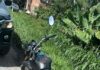 Motocicleta irregular é apreendida pela PRF em Amélia Rodrigues (BA) — Polícia Rodoviária Federal moto 124.JPG