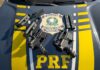 PRF apreende submetralhadoras escondidas durante fiscalização na BR-381 em Betim (MG) — Polícia Rodoviária Federal Submetralhadoras apreendidas em Betim.jpg