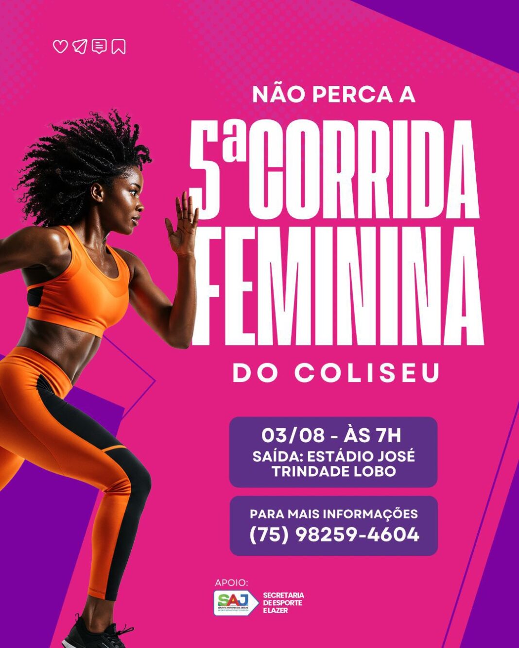 Prefeitura Municipal de Santo Antônio de Jesus apoia realização da 5ª Corrida Feminina do Coliseu em Santo Antônio de Jesus – Prefeitura de Santo Antônio de Jesus - BA