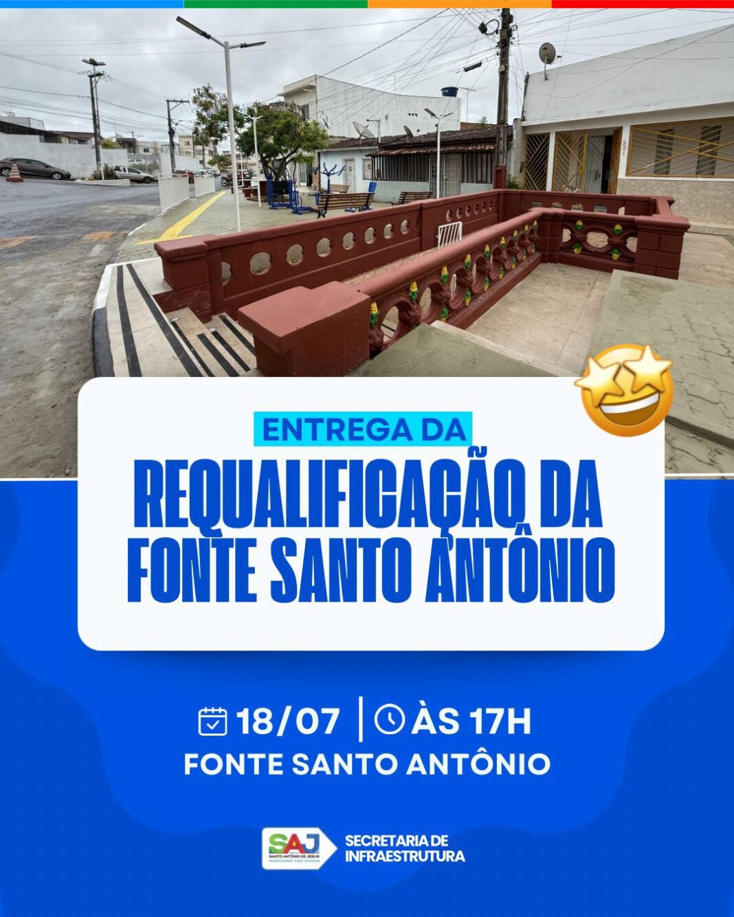 Prefeitura de Santo Antônio de Jesus realizará entrega oficial da Prefeitura de Santo Antônio de Jesus realizará entrega oficial da requalificação da Fonte Santo Antônio – Prefeitura de Santo Antônio de Jesus - BA